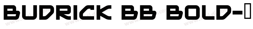 Budrick BB Bold字体转换